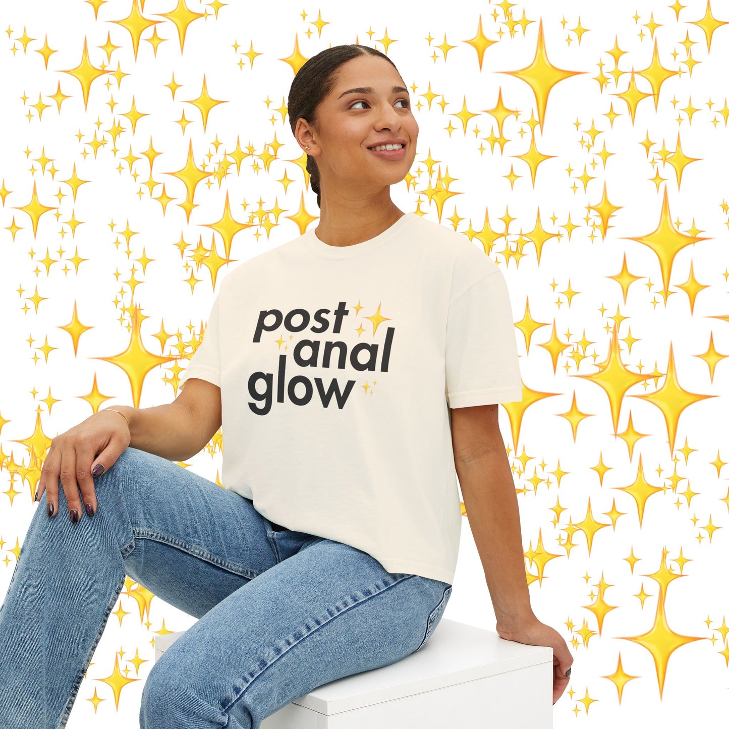 Post Anal Glow Gays + Girls Boxy Tee